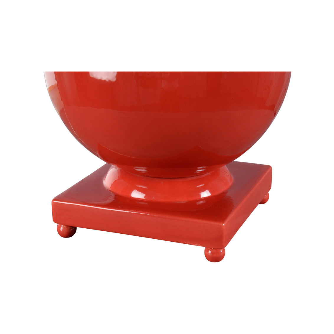 Chelsea House Opus Ceramic Lamp Red