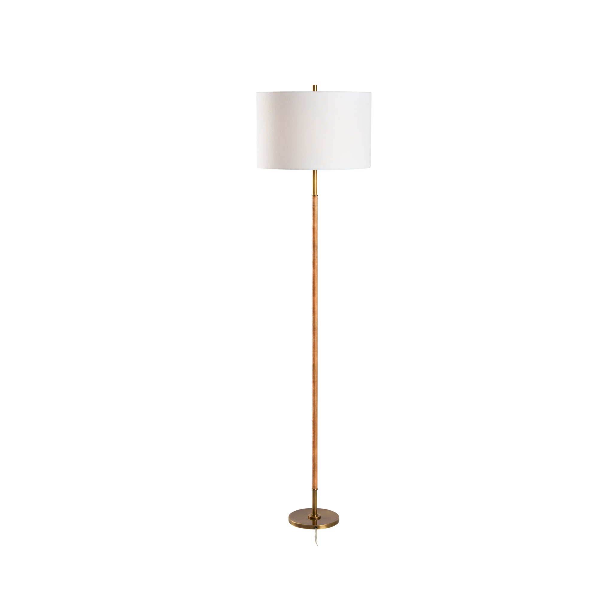 Chelsea House Amelia Rattan Floor Lamp