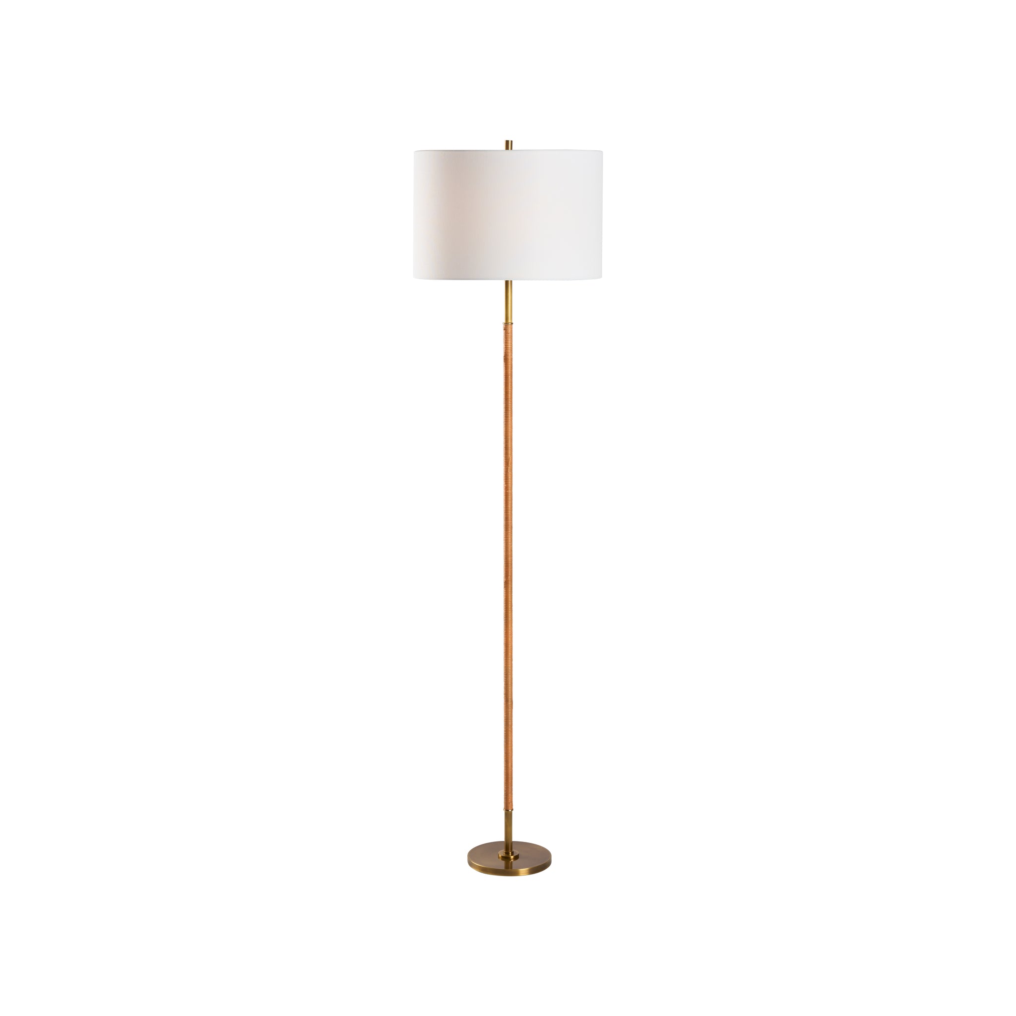 Chelsea House Amelia Rattan Floor Lamp