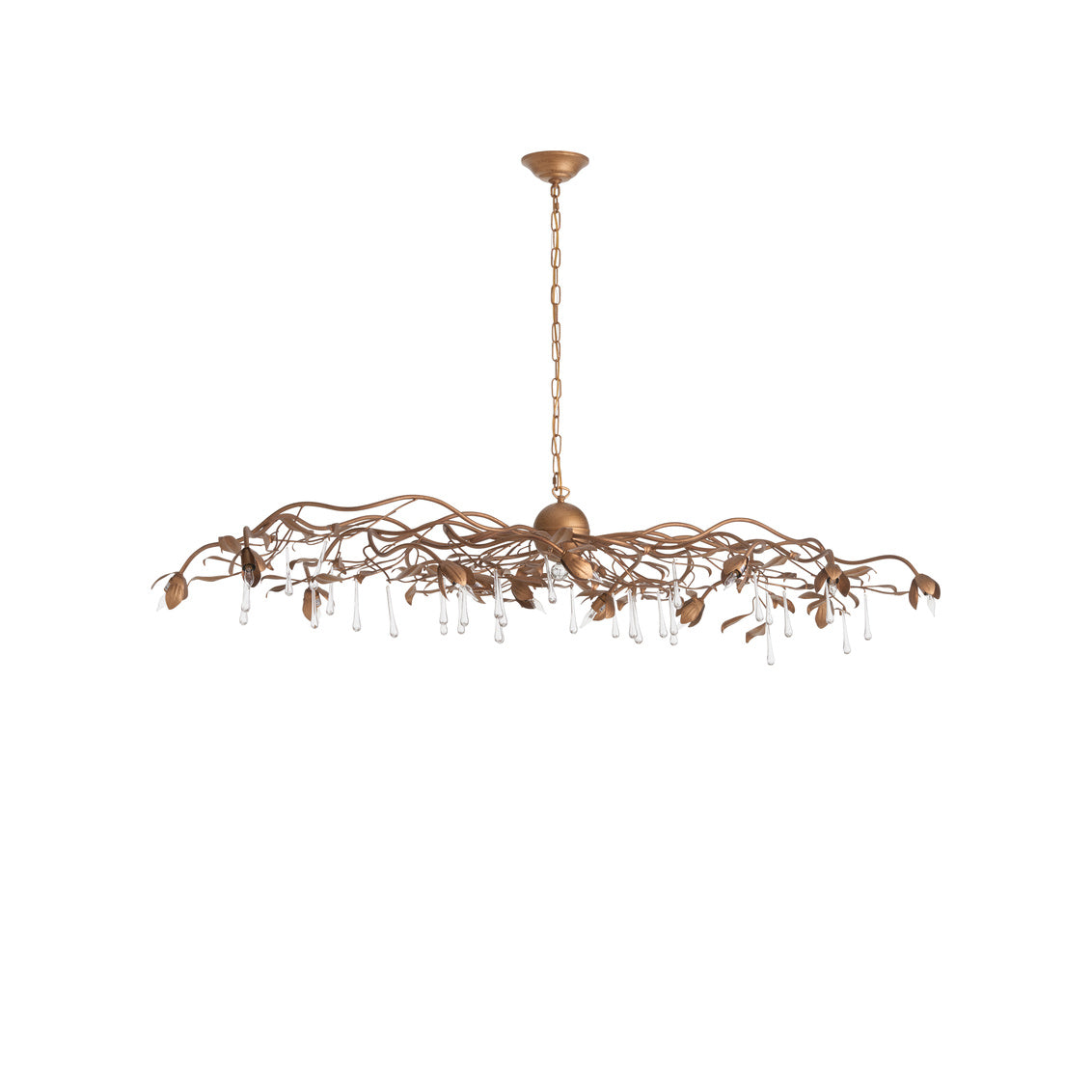 Chelsea House Bay Laurel Leaf Crystal Chandelier