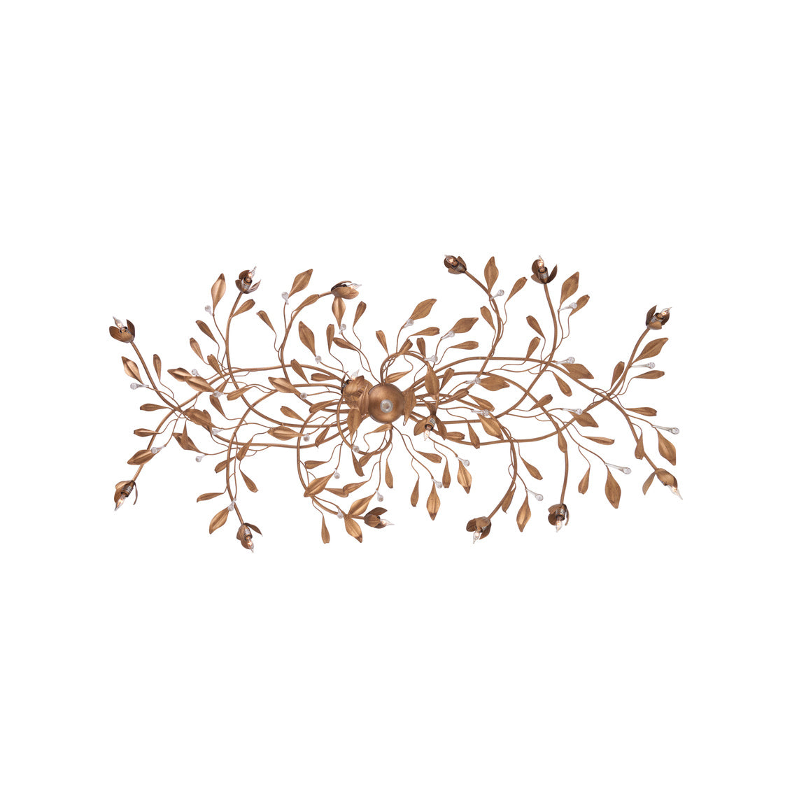 Chelsea House Bay Laurel Leaf Crystal Chandelier