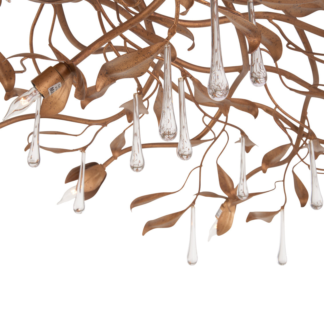 Chelsea House Bay Laurel Leaf Crystal Chandelier