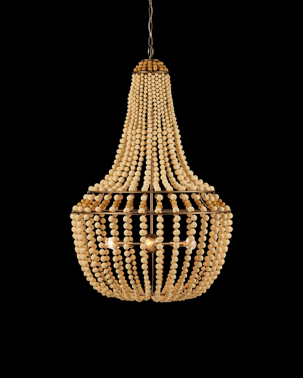 Currey & Company Penelope Beige Chandelier