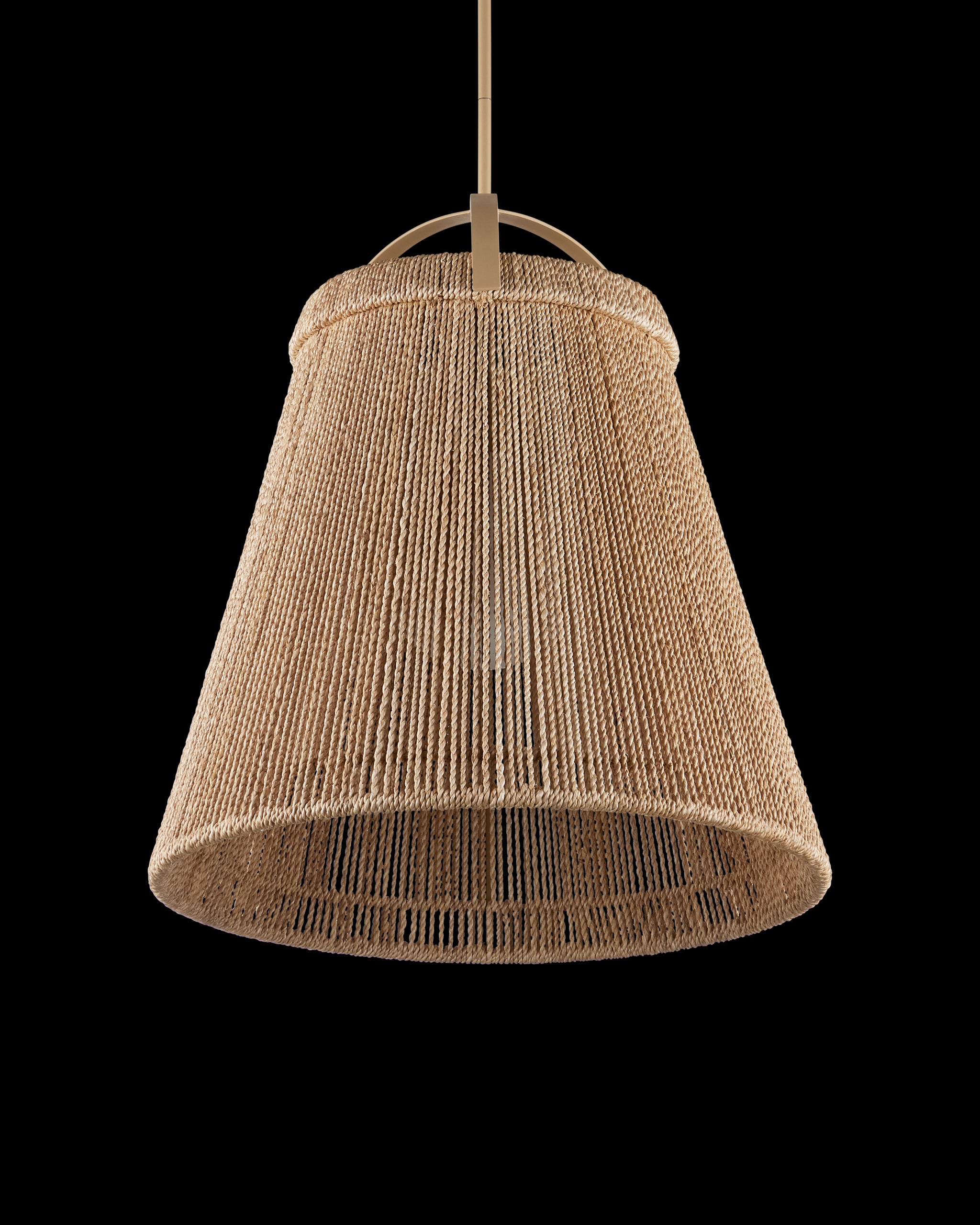 Currey & Company Parnell Medium Natural Pendant