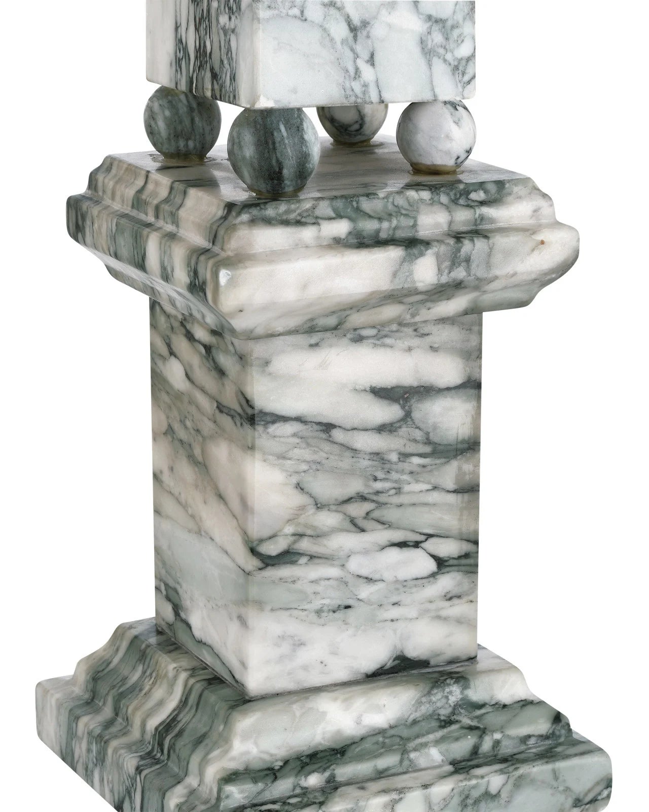 Currey & Company 28.75" Sorority Large Marble Obelisk
