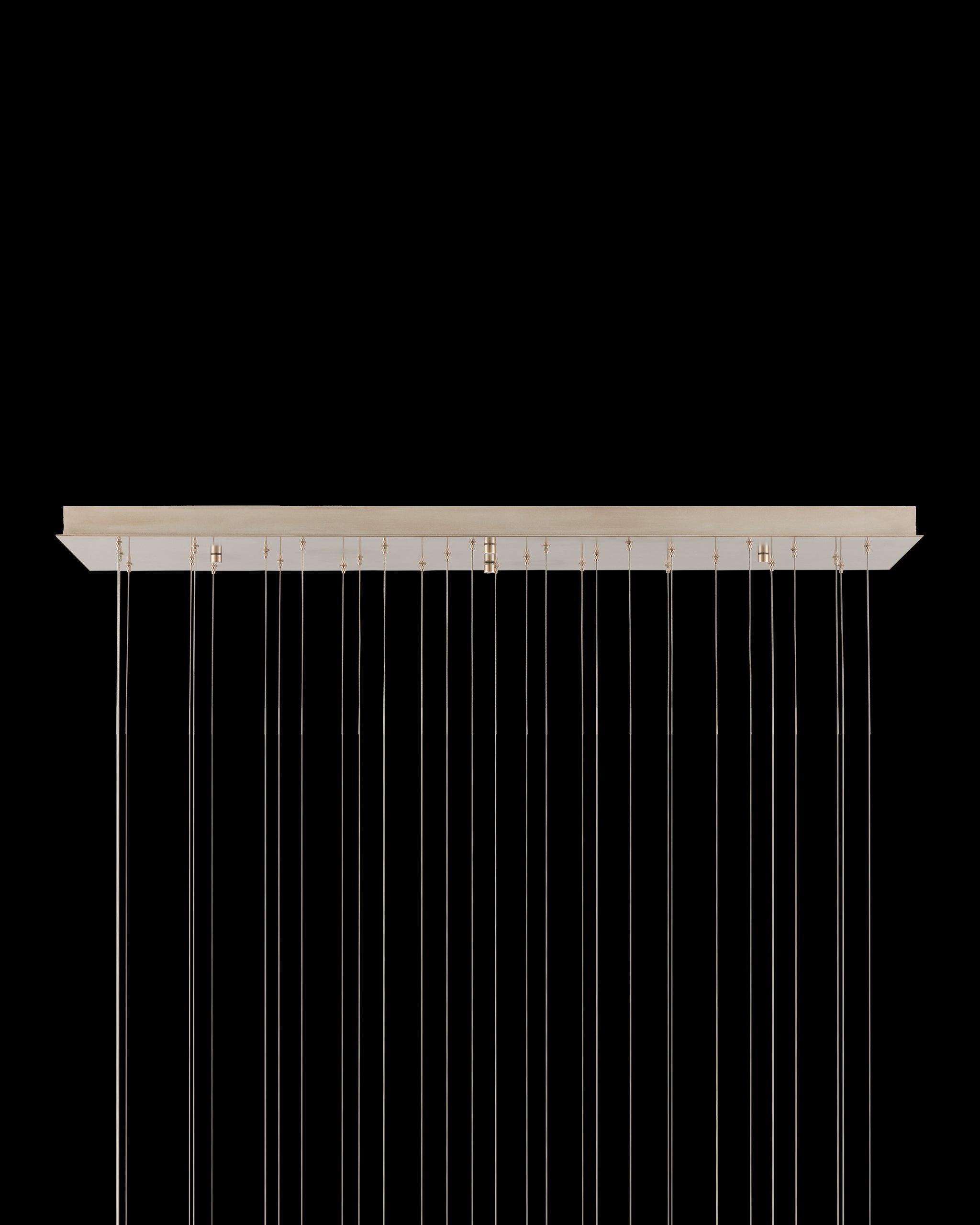 Currey & Company Posh 30 Light Linear Multi Drop Pendant