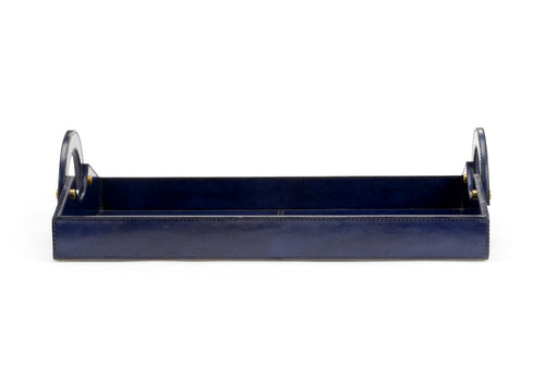 Chelsea House Leather Tray Midnight Blue