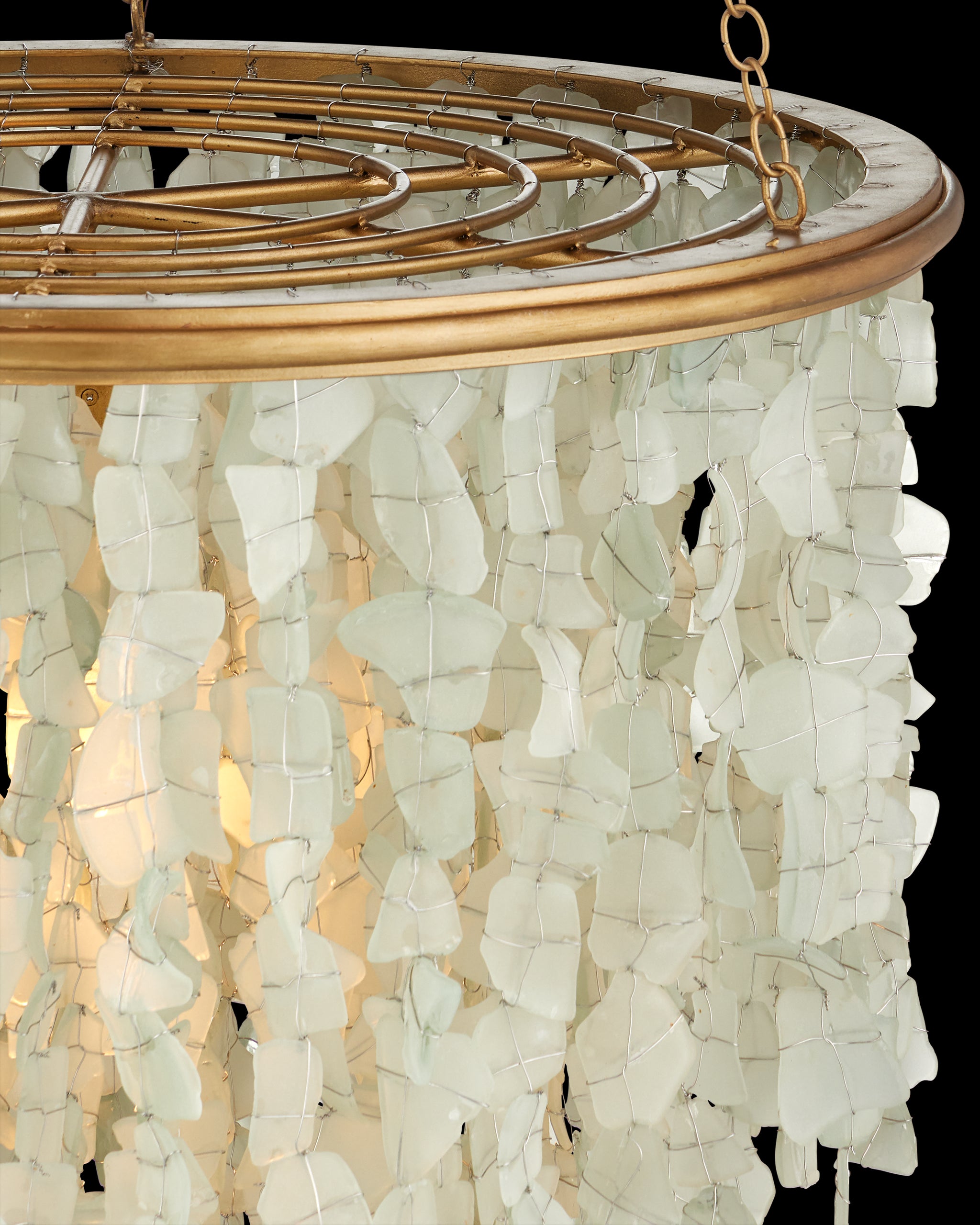 Currey & Company Verre De Mer Medium Chandelier