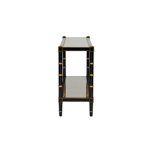 Chelsea House Conner Cane Console Black