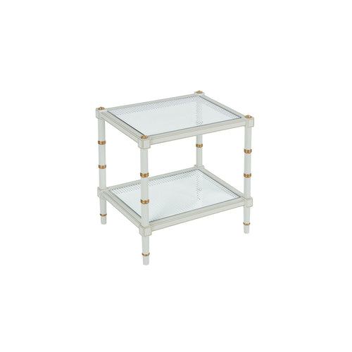 Chelsea House Conner Cane End Table Gray