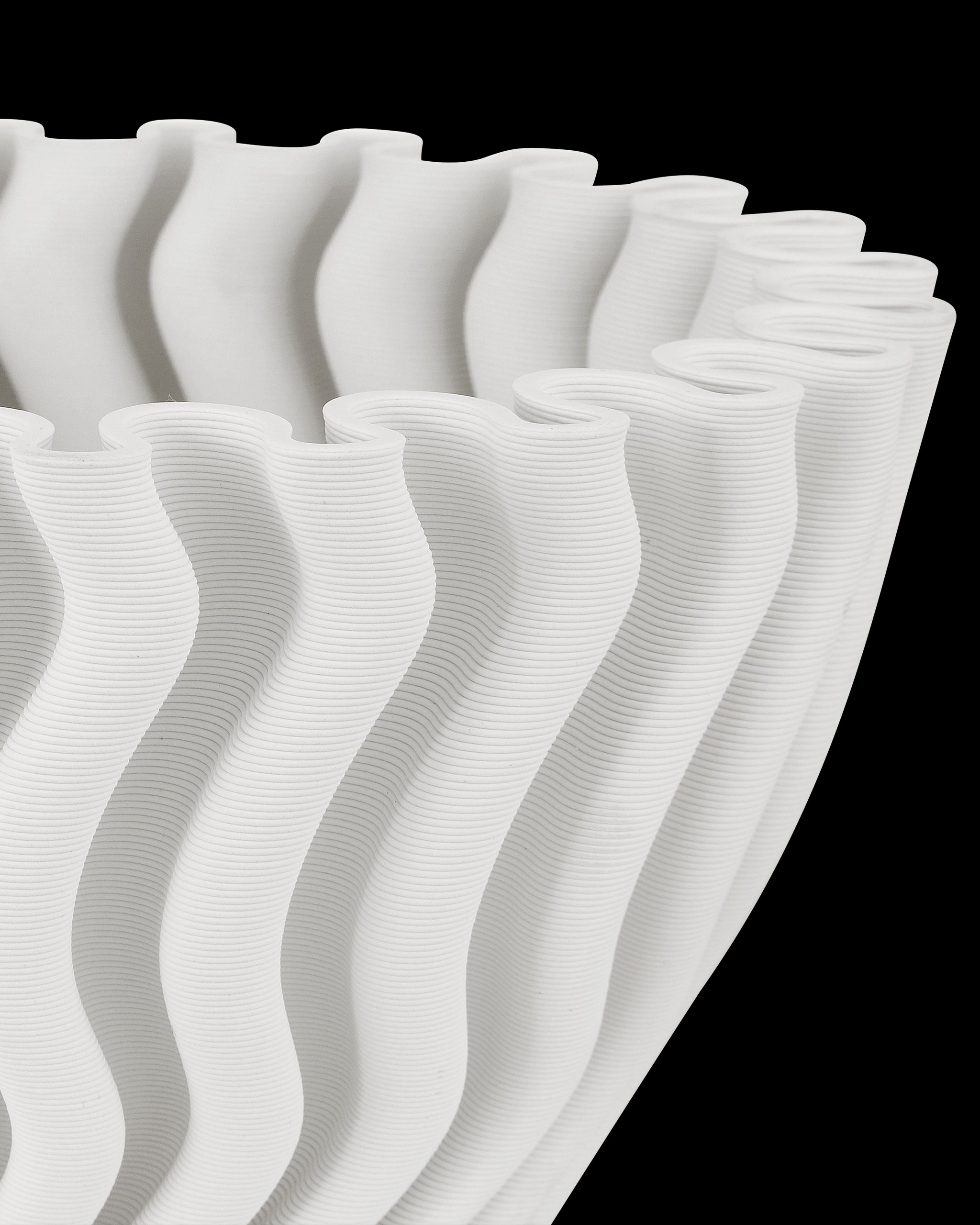 Currey & Company Ripple White Vase