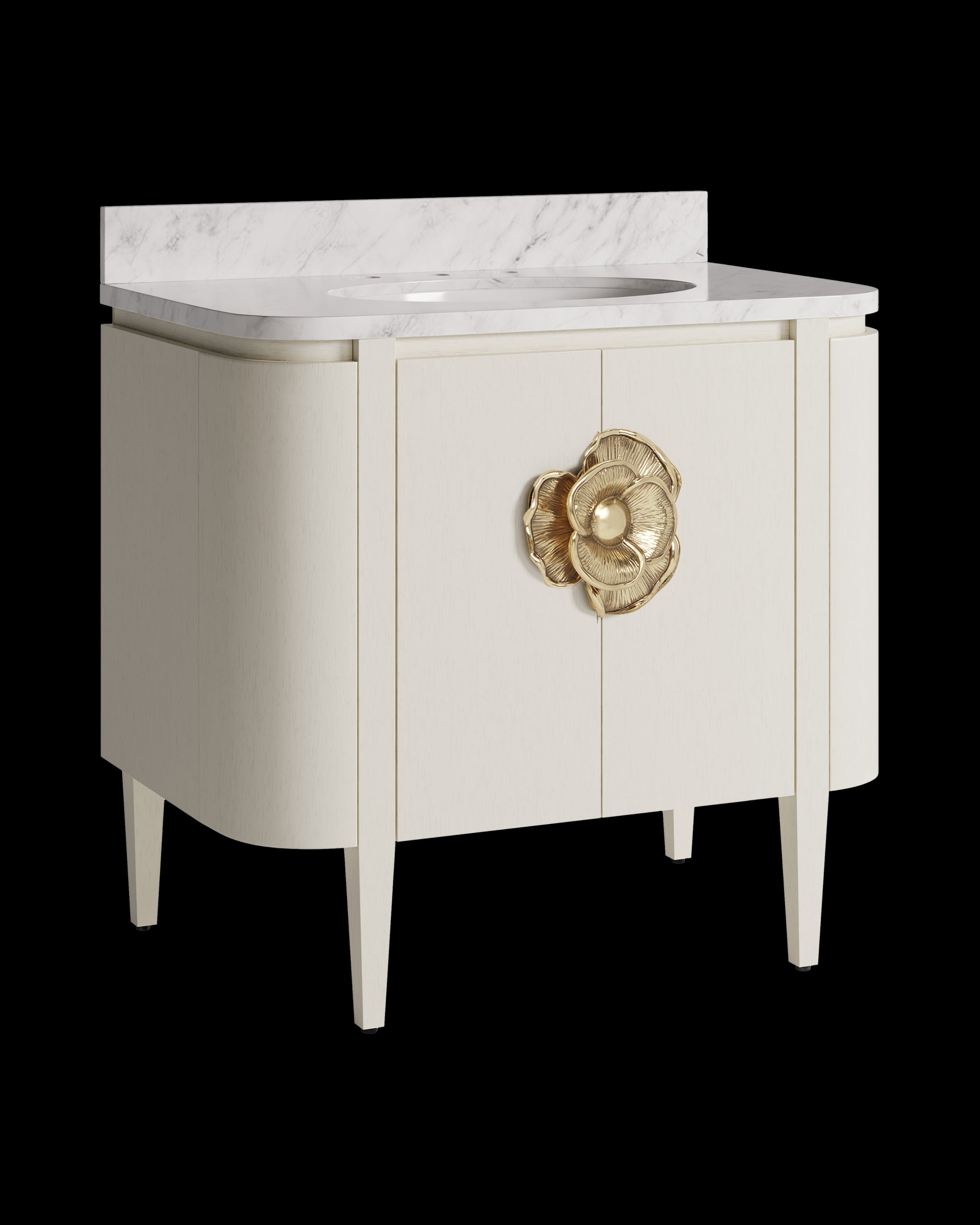 Currey & Company Briallen 36" Vanity With Oval Undermount Sink
