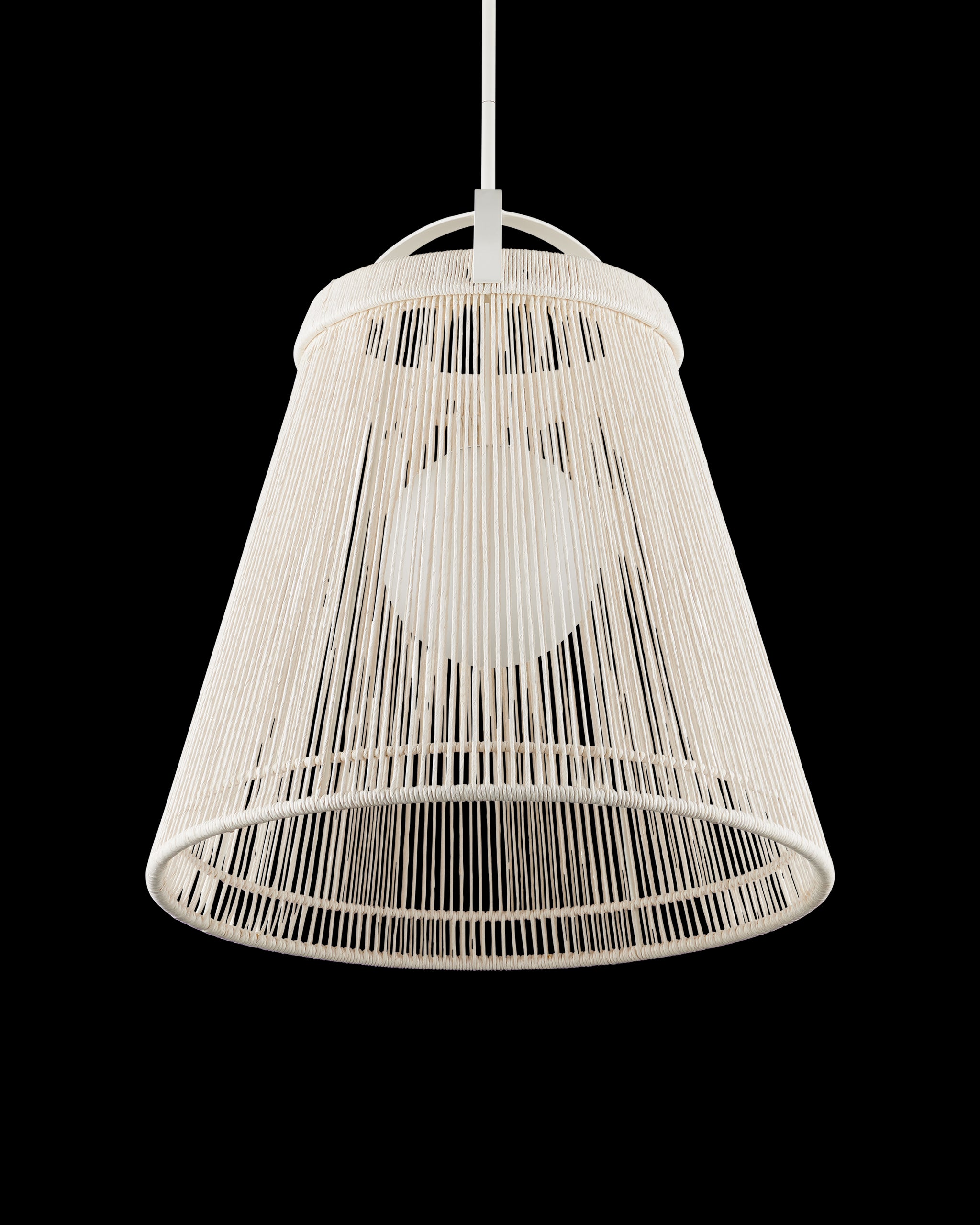 Currey & Company Parnell Medium White Pendant