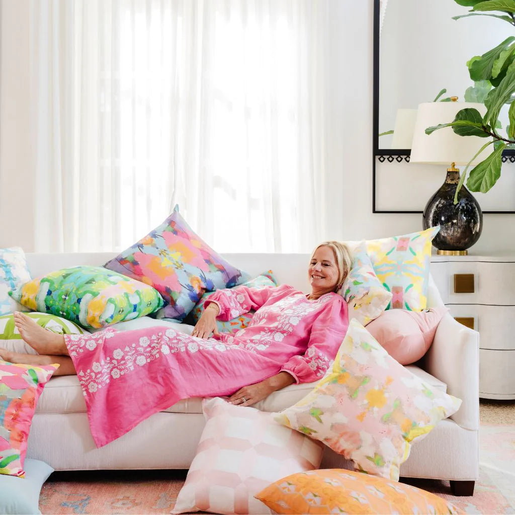 Laura Park With A Twist Linen Cotton Pillow