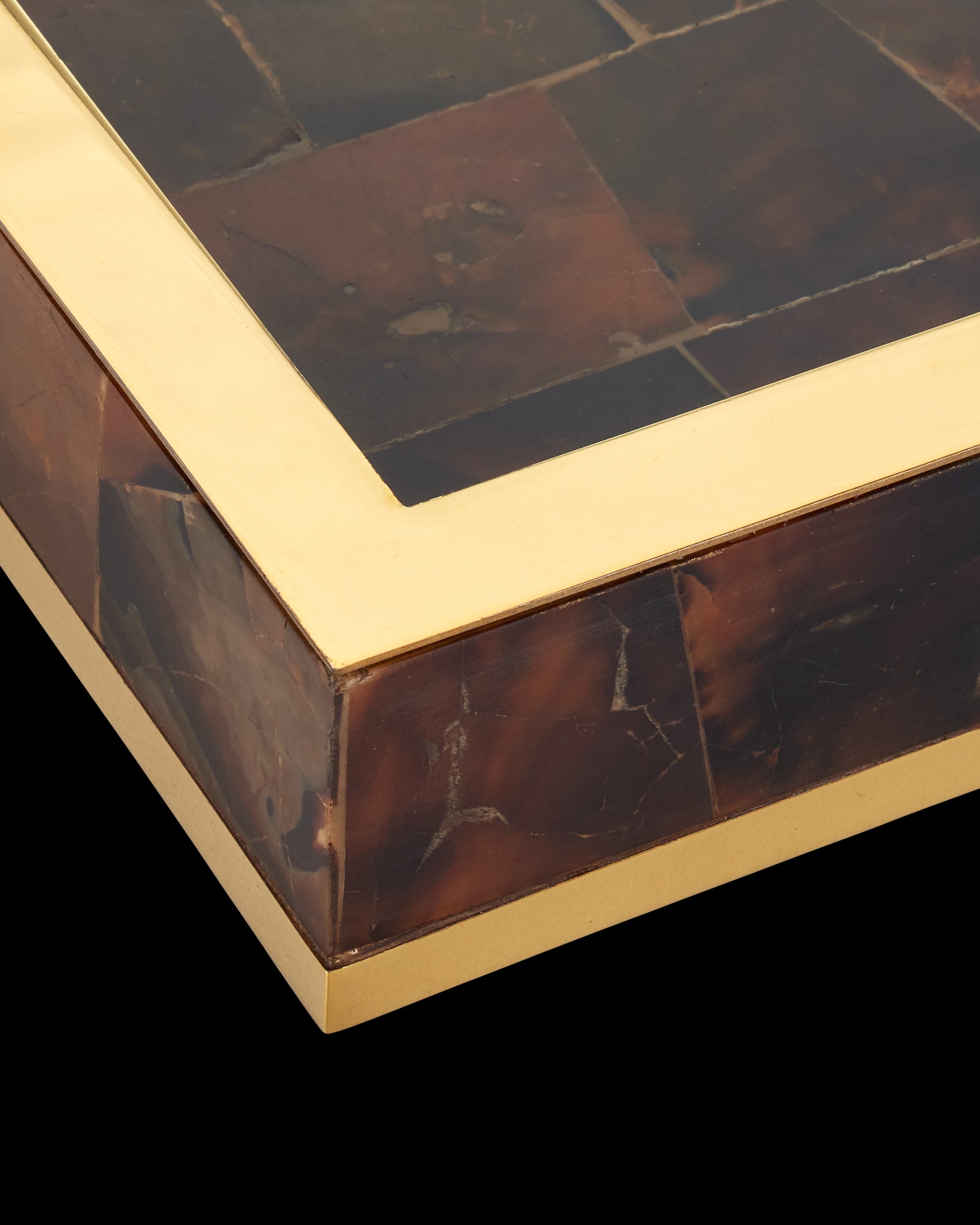 Currey & Company Casey Brown Tray Set Of 2