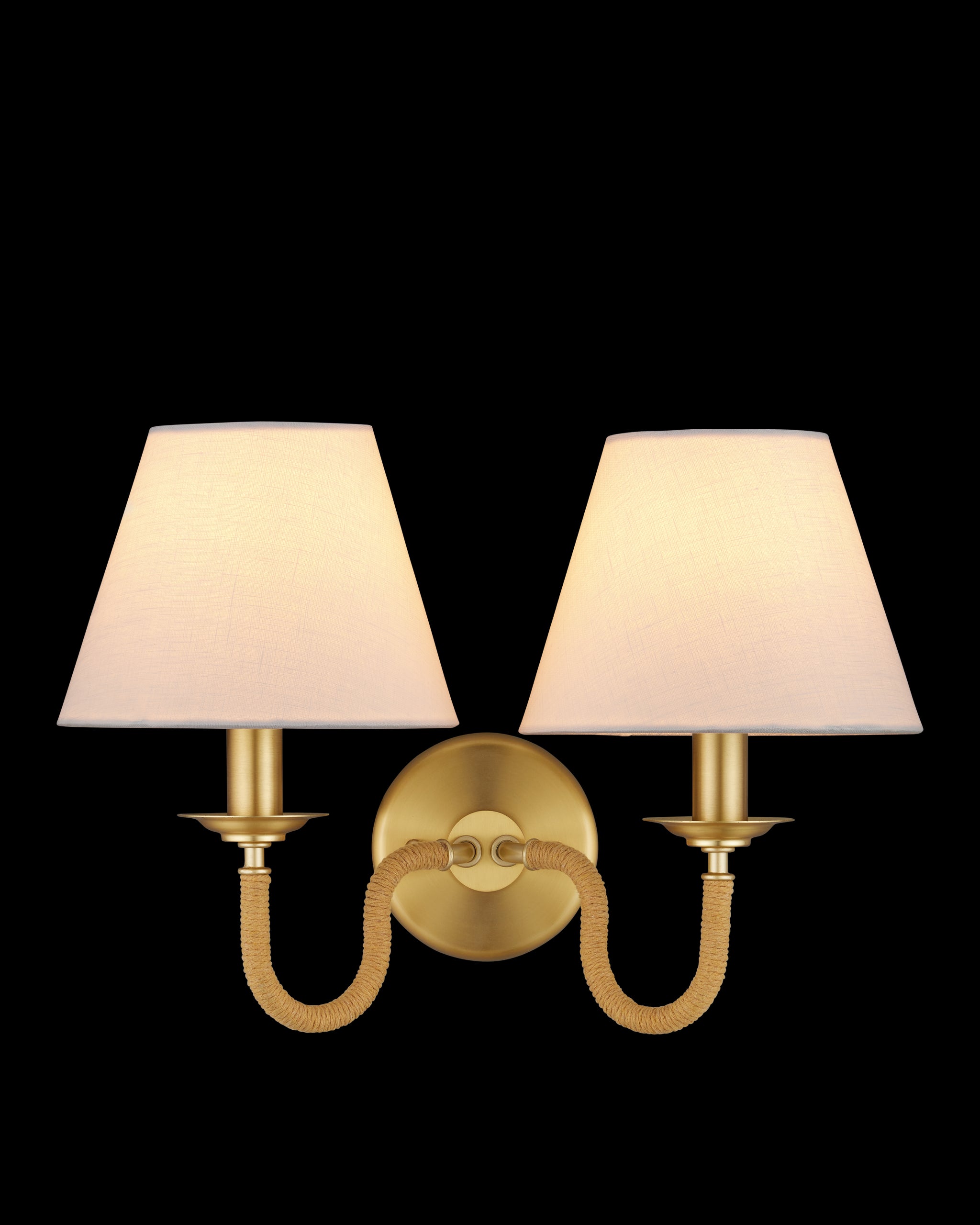 Currey & Company Adala Brass Wall Sconce