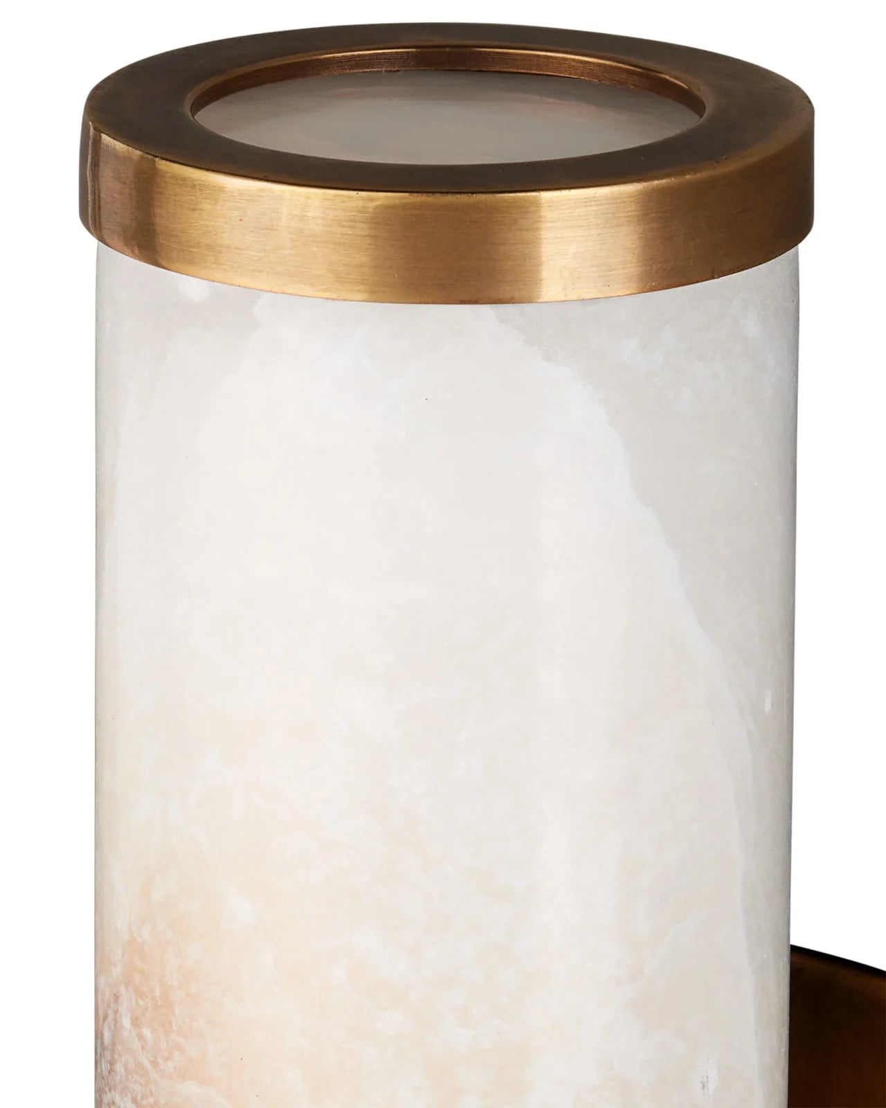 Currey & Company Brenham Small Brass 1 Light Wall Sconce