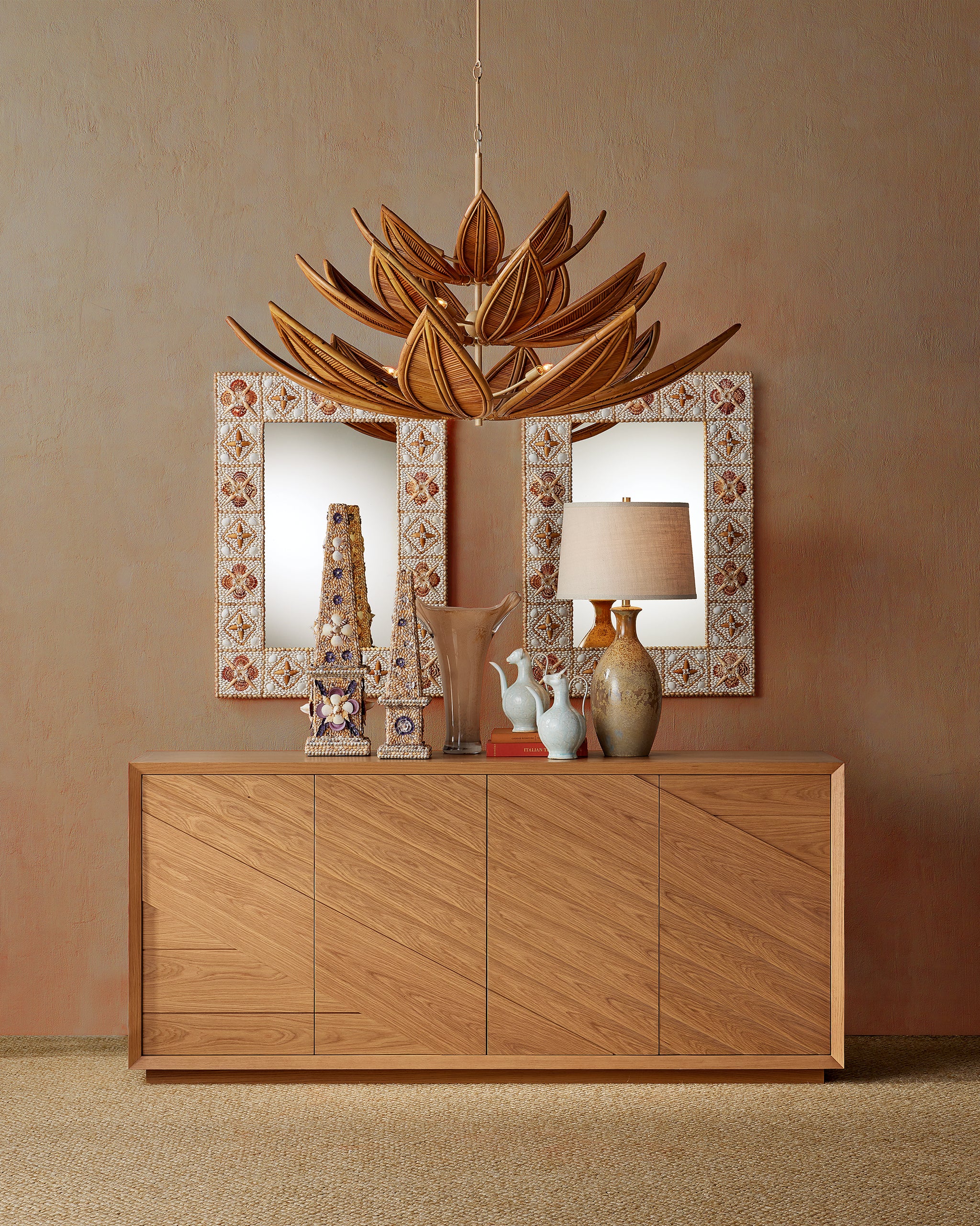 Currey & Company Cubana Three Tier Chandelier