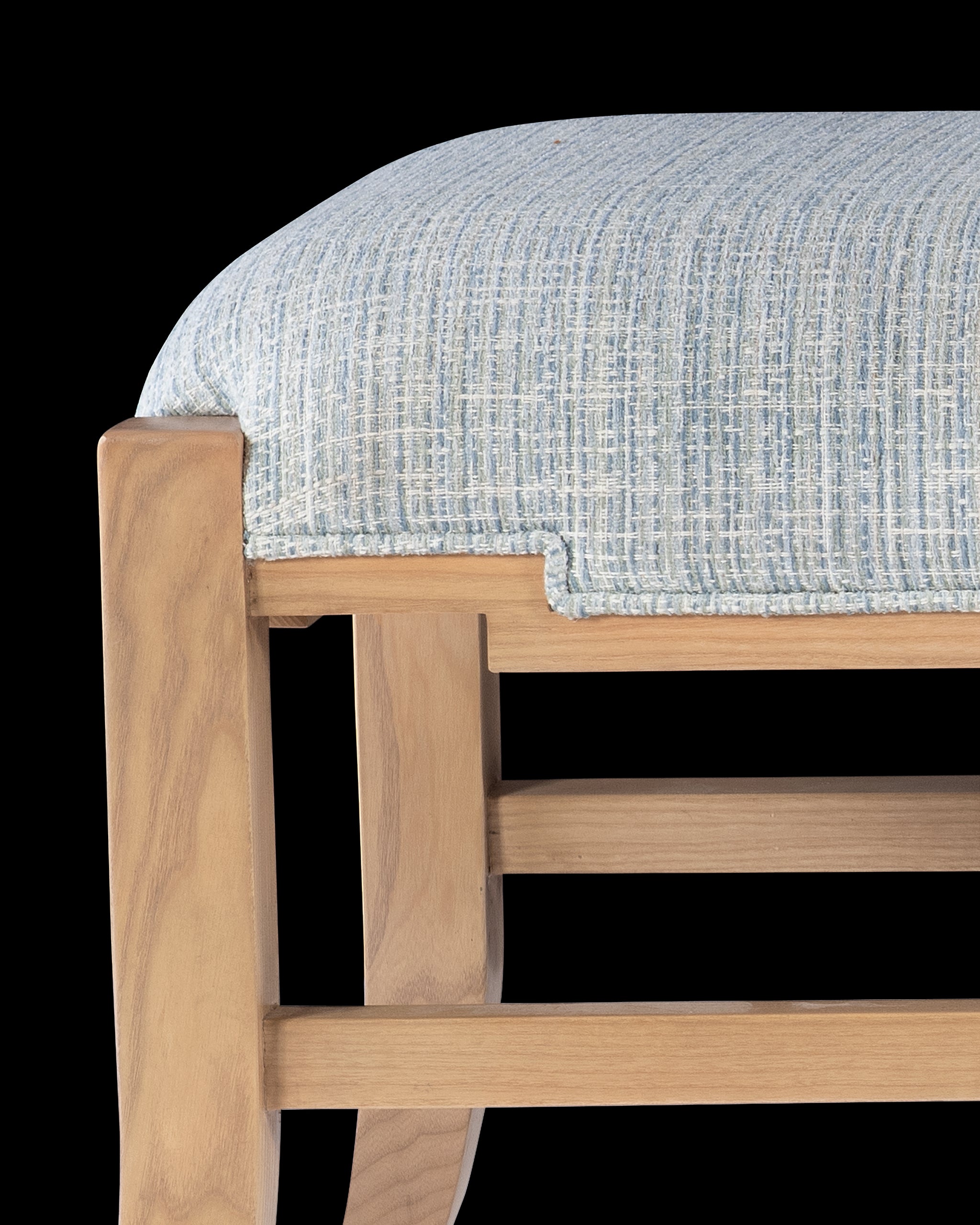 Currey & Company Melanie Blonde Bench, Greenlight Powder