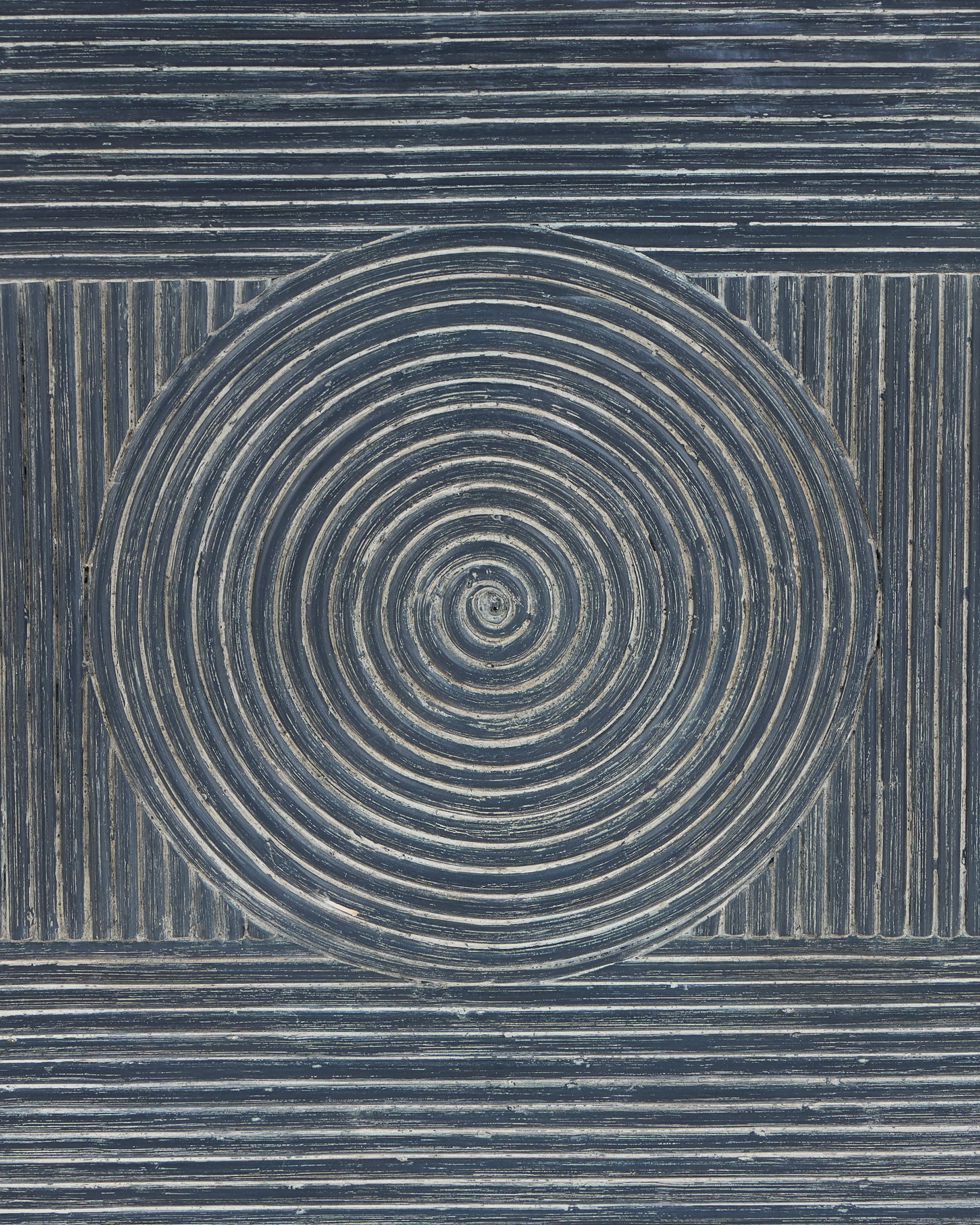 Currey & Company Santos Vintage Navy Armchair, Barrett Dusk