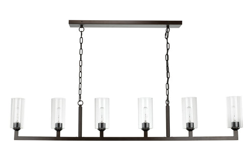 Jamie Young Linear 6 Light Chandelier