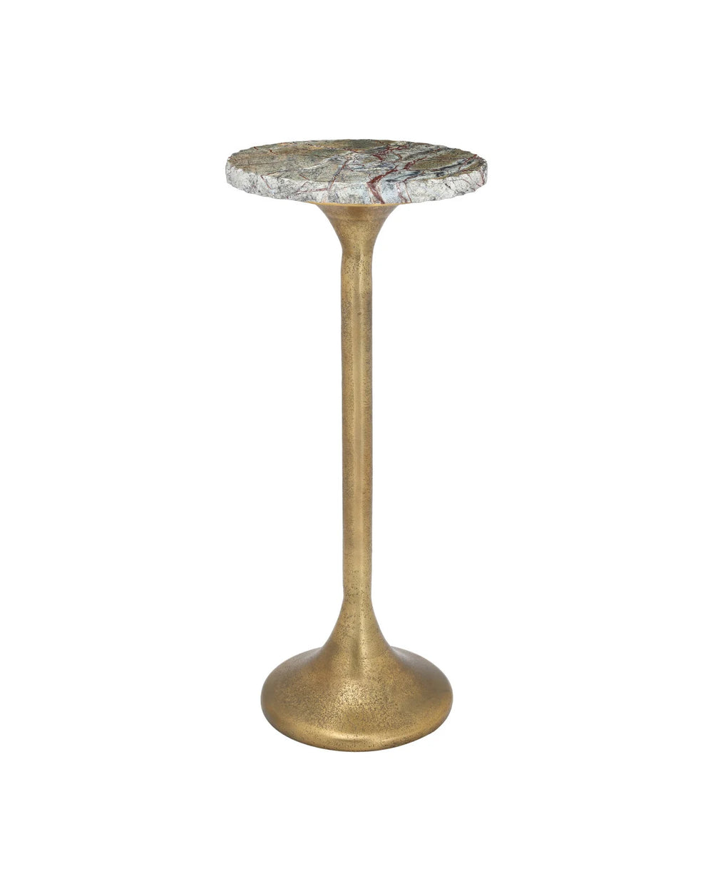 Currey & Company 22.5" Wilderness Cast Aluminum Drinks Table