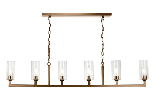 Jamie Young Linear 6 Light Chandelier