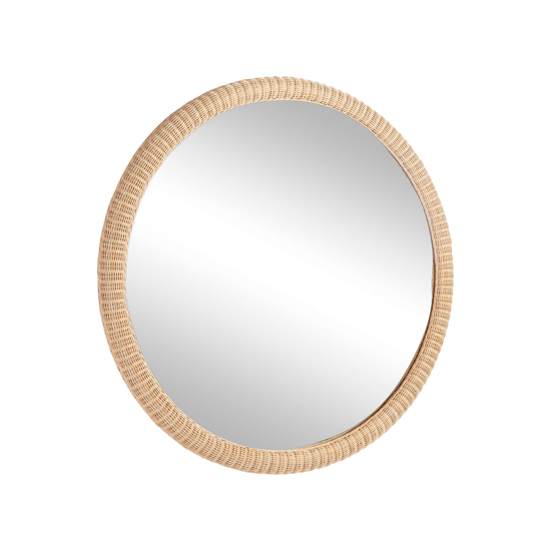 Chelsea House Amanda Lindroth Dunmore Round Wicker Mirror