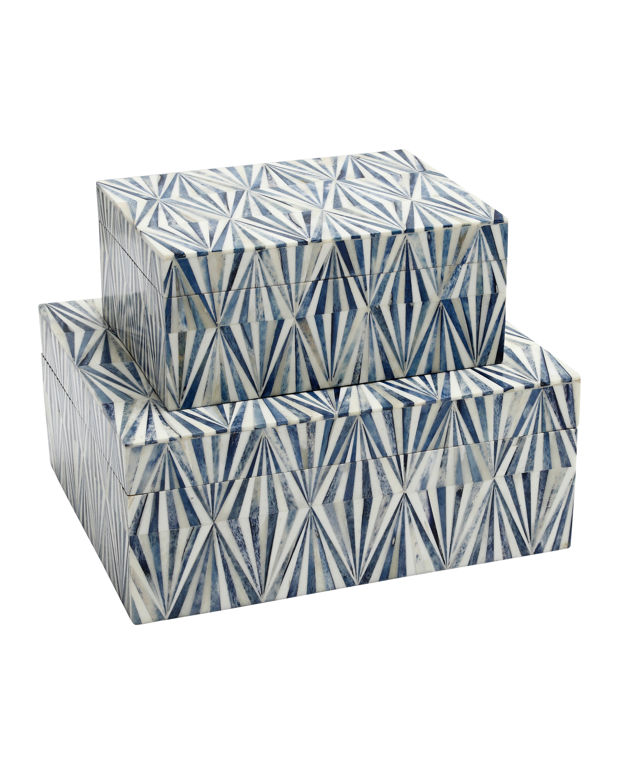 Currey & Company Colter Blue Box Set Of 2
