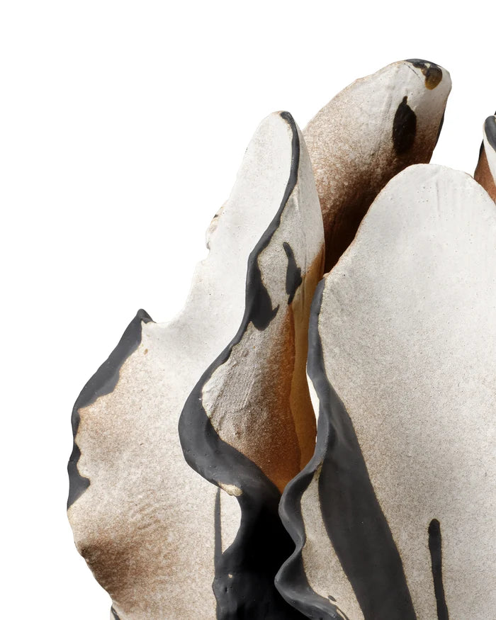 Jamie Young Agatha Ceramic Vase, Black And White