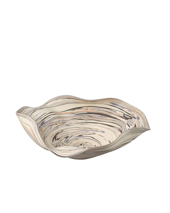 Jamie Young Billowed Porcelain Bowl, Off White