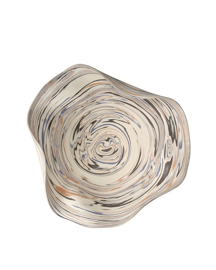 Jamie Young Billowed Porcelain Bowl, Off White