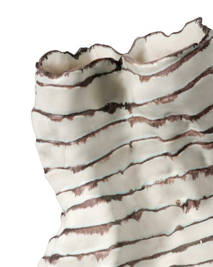 Jamie Young Contortion Ceramic Vase, Brown