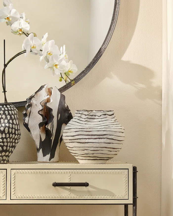 Jamie Young Curvature Ceramic Vessel, Brown