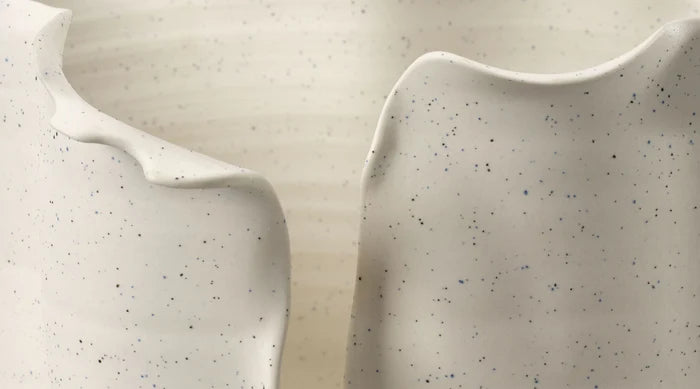 Jamie Young Flounce Porcelain Vase, White