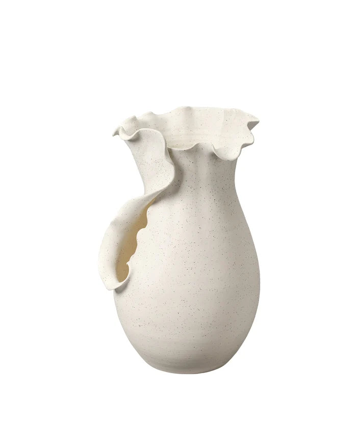 Jamie Young Flutter Porcelain Vessel, White