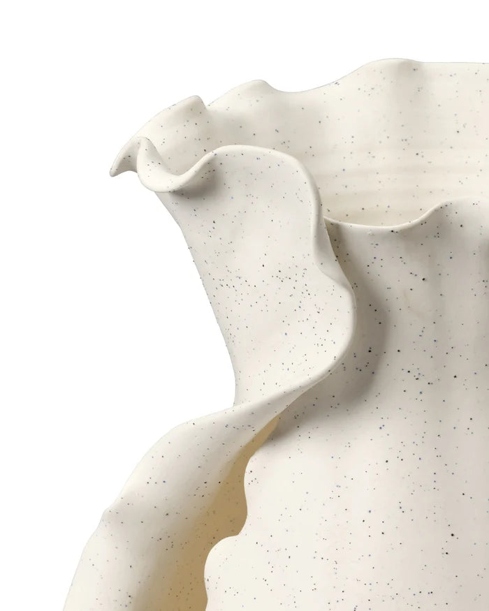 Jamie Young Flutter Porcelain Vessel, White