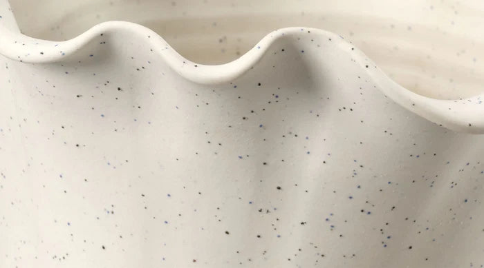 Jamie Young Flutter Porcelain Vessel, White