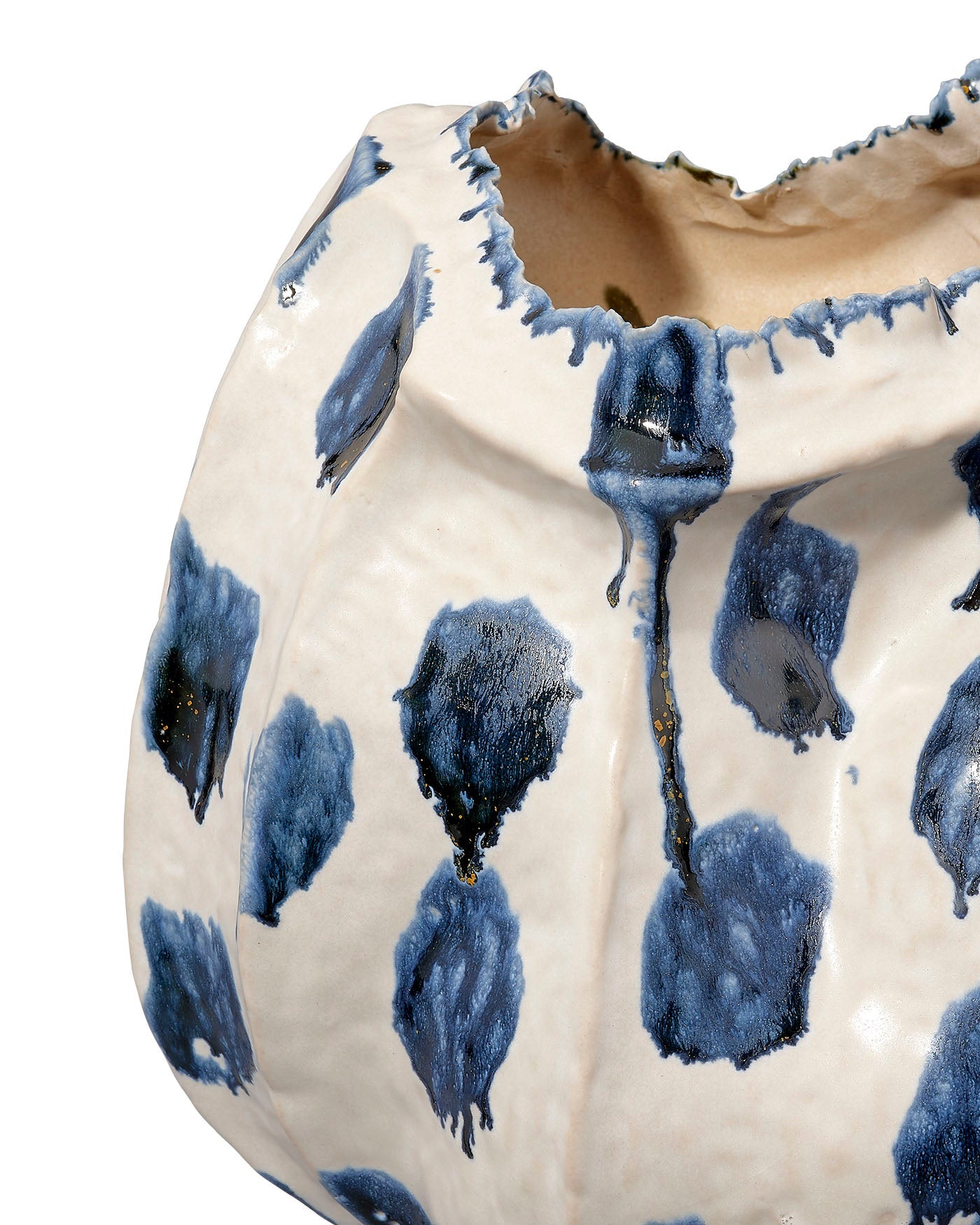 Jamie Young Monet Wide Ceramic Decorative Vase