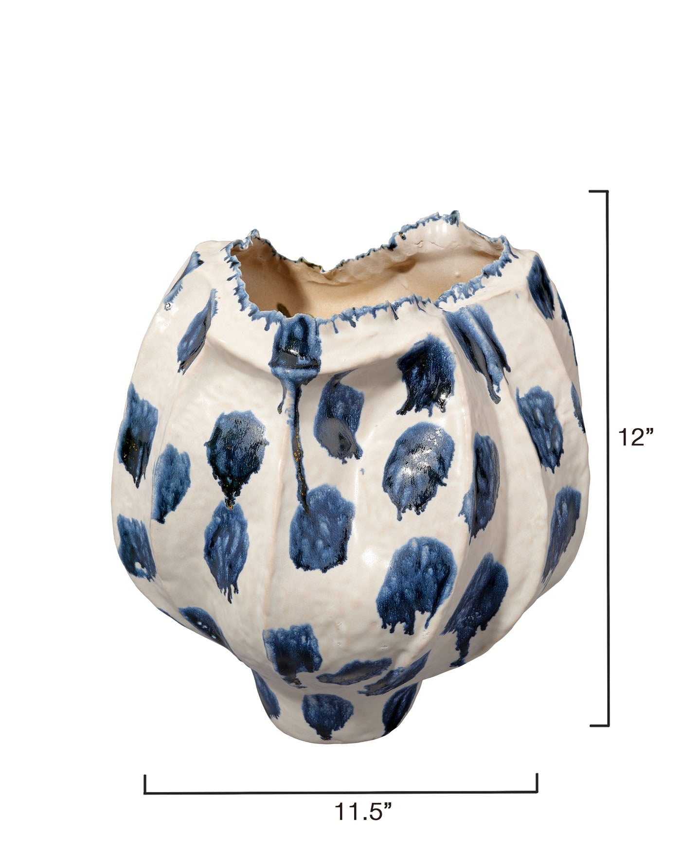 Jamie Young Monet Wide Ceramic Decorative Vase