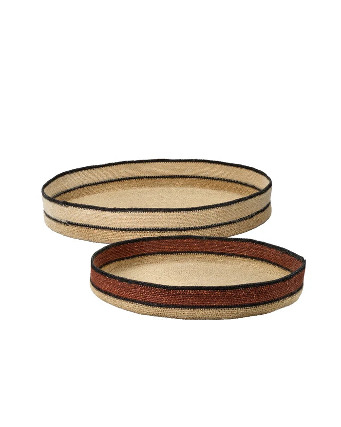 Jamie Young Scarab Seagrass Trays (Set Of 2), Natural