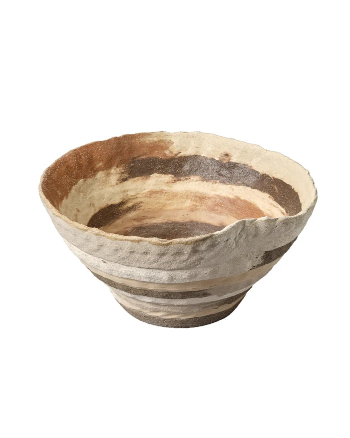 Jamie Young Textile Porcelain Bowl, Brown