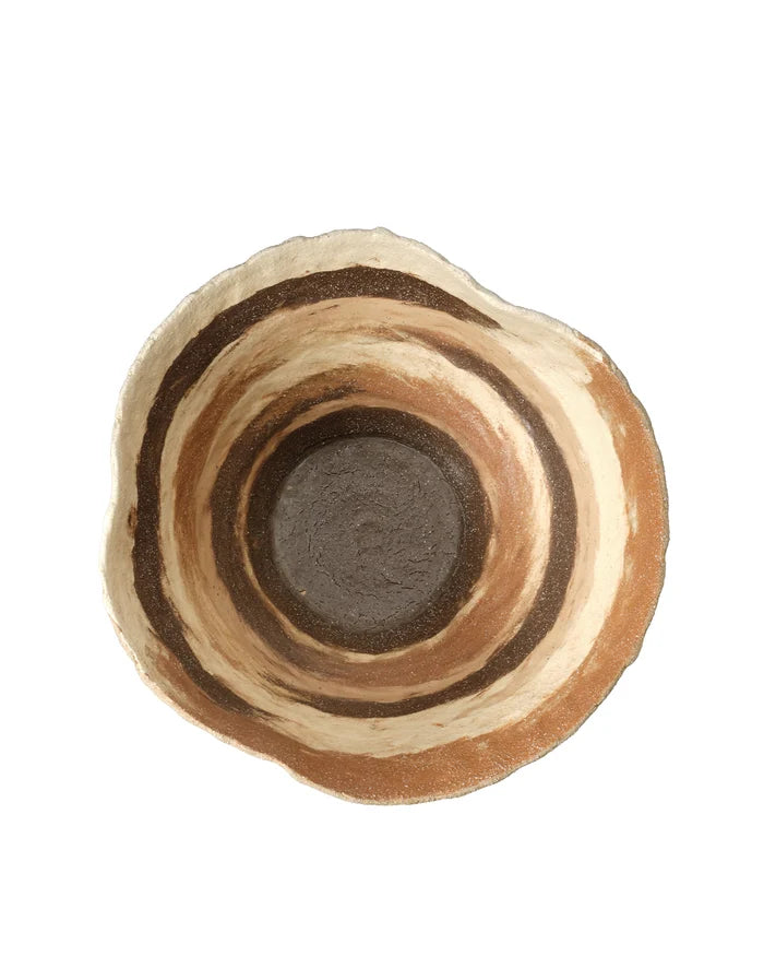 Jamie Young Textile Porcelain Bowl, Brown