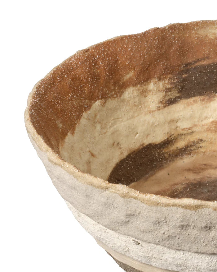 Jamie Young Textile Porcelain Bowl, Brown