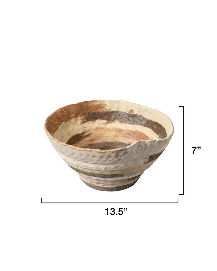 Jamie Young Textile Porcelain Bowl, Brown