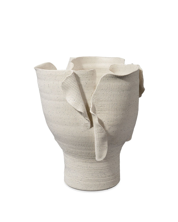 Jamie Young Torn Wide Porcelain Decorative Vessel