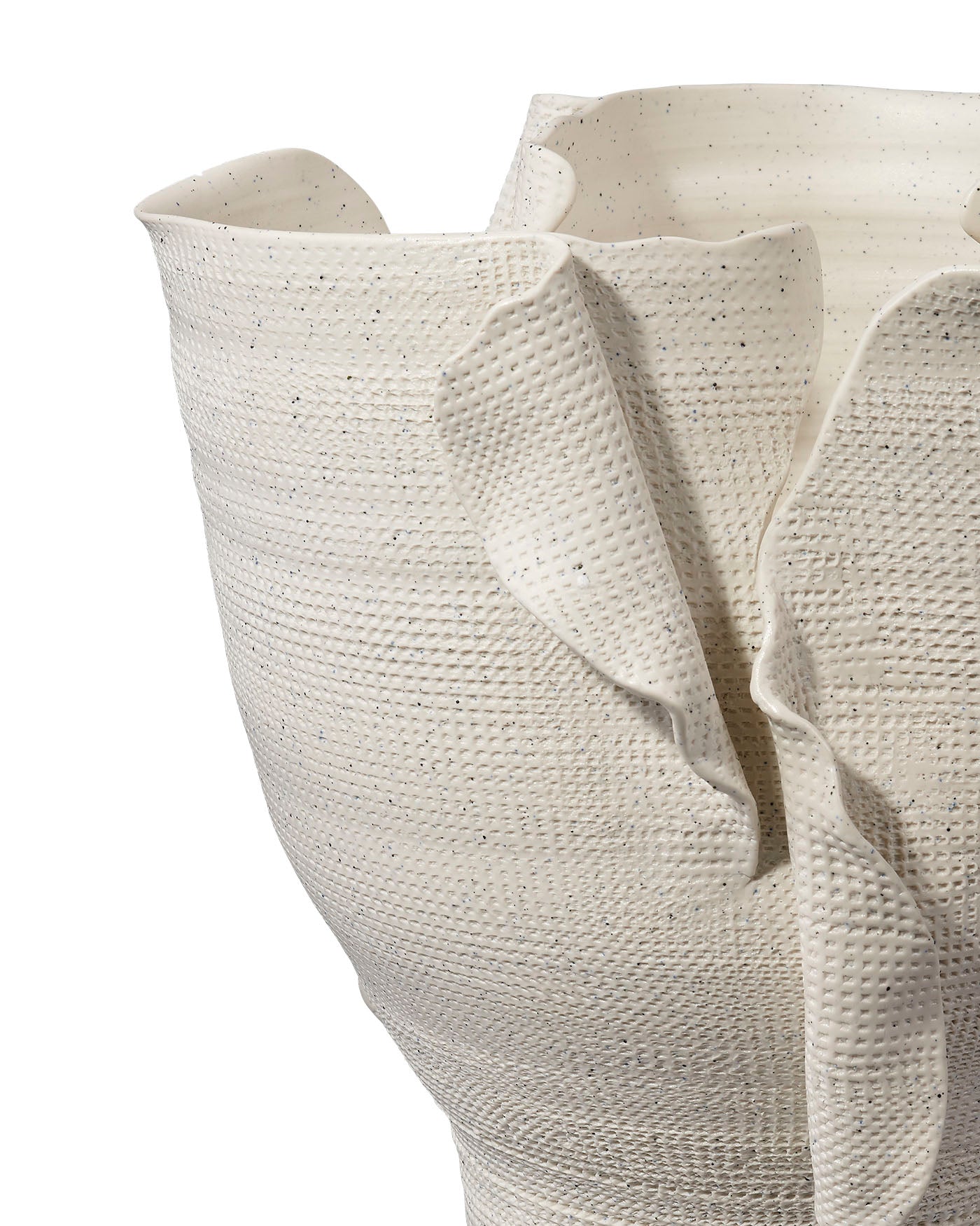 Jamie Young Torn Wide Porcelain Decorative Vessel