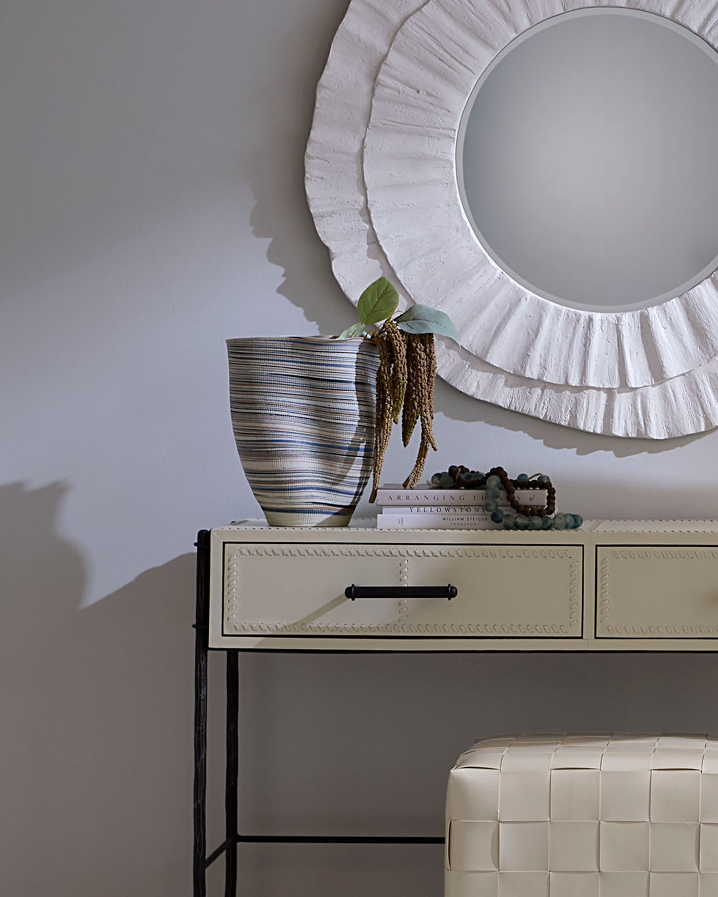 Jamie Young Undulation Porcelain Decorative Vase