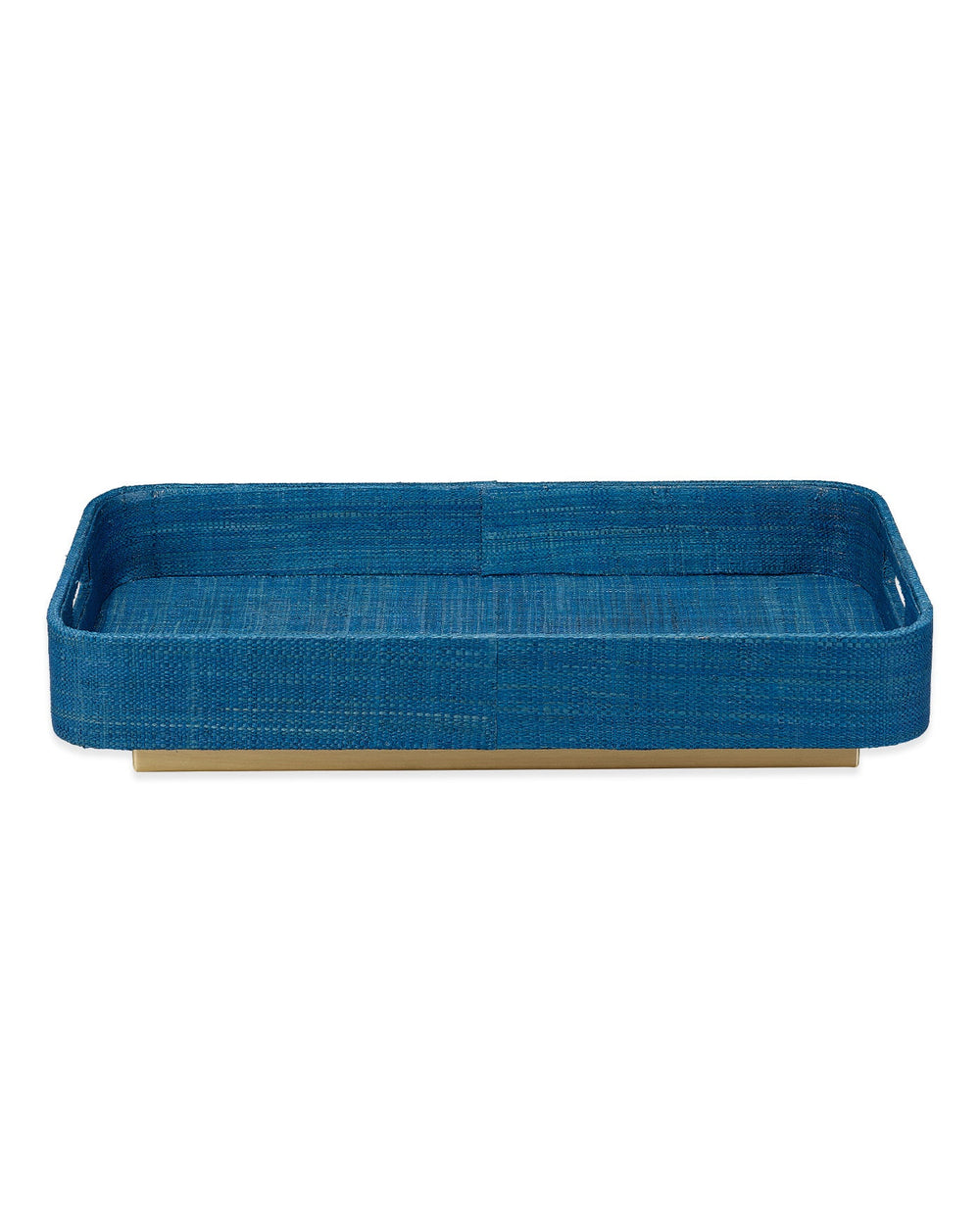 Jamie Young Utopia Footed Decorative Tray, Indigo