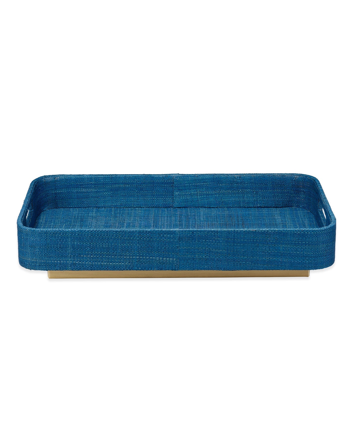 Jamie Young Utopia Footed Decorative Tray, Indigo